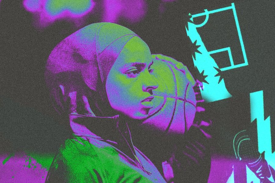 Bilqis Abdul-Qaadir pebasket wanita berhijab dari Amerika Serikat (Deni Sulaeman/Skor.id)