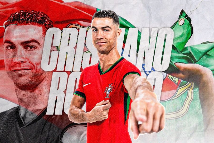 Bintang Timnas Portugal, Cristiano Ronaldo. (Dede Sopatal Mauladi/Skor.id).