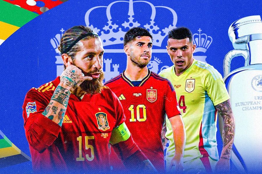 Sergio Ramos, Marco Asensio, dan Pedro Porro, hanya beberapa nama top yang tak masuk skuad Spanyol untuk Euro 2024. (Dede S. Mauladi/Skor.id)