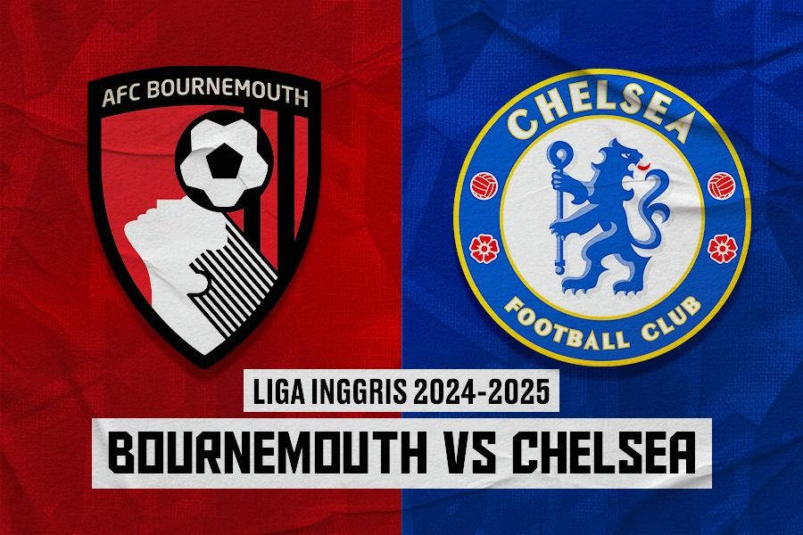 Bournemouth vs Chelsea di Liga Inggris 2024-2025. (Dede Sopatal Mauladi/Skor.id).