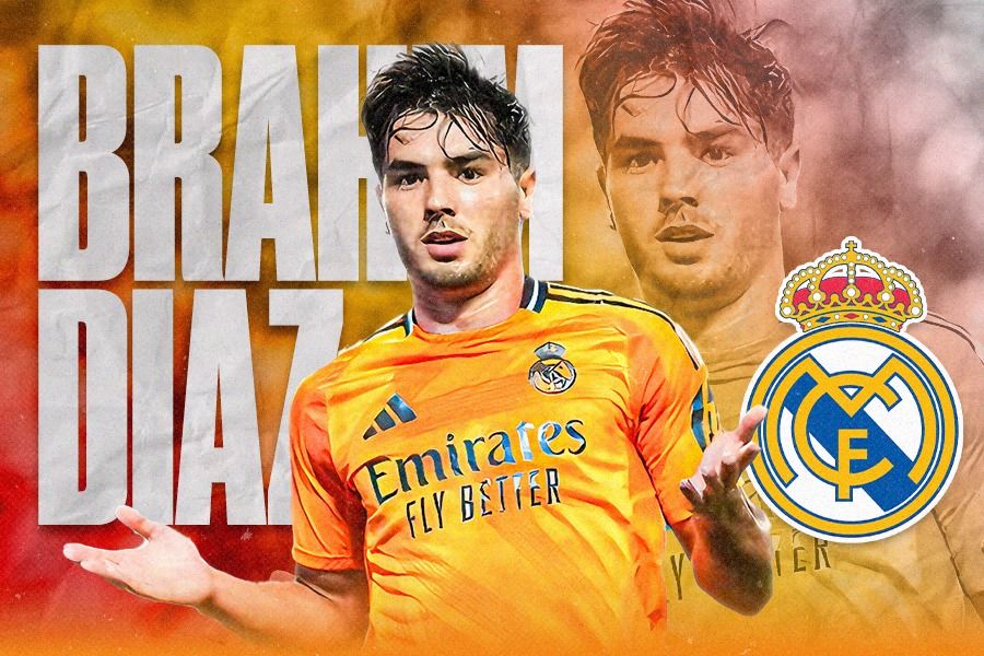 Penyerang Real Madrid, Brahim Diaz. (Dede Sopatal Mauladi/Skor,id).