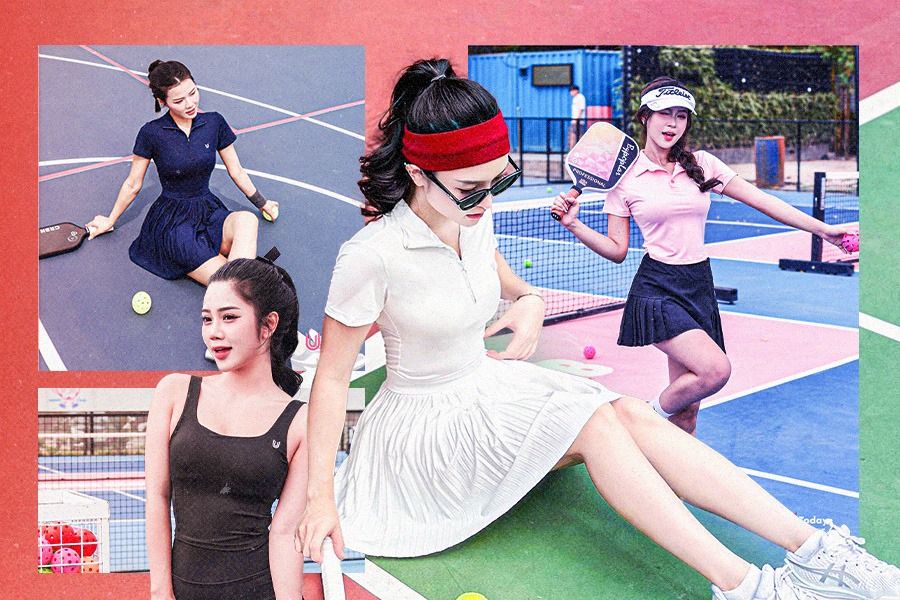 Today U Wear tidak hanya memiliki pakaian olahraga pickleball yang modis tetapi juga menunjukkan kepribadian dan kepercayaan diri dalam segala aktivitas. (Dede S. Mauladi/Skor.id).