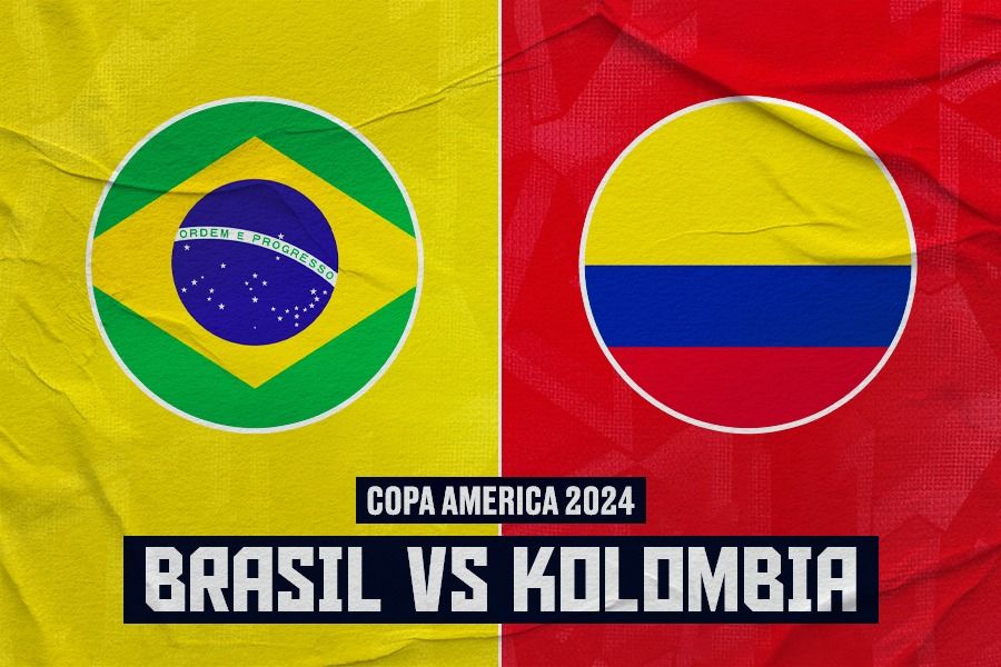 Brasil vs Kolombia di Copa America 2024. (Rahmat Ari Hidayat/Skor.id).