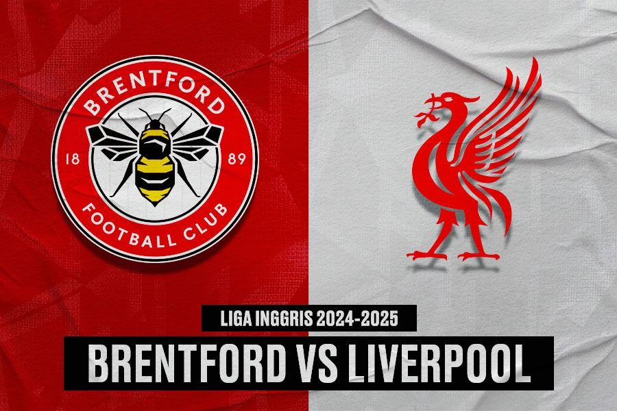 Laga Brentford vs Liverpool di Liga Inggris 2024-2025. (Yusuf/Skor.id).