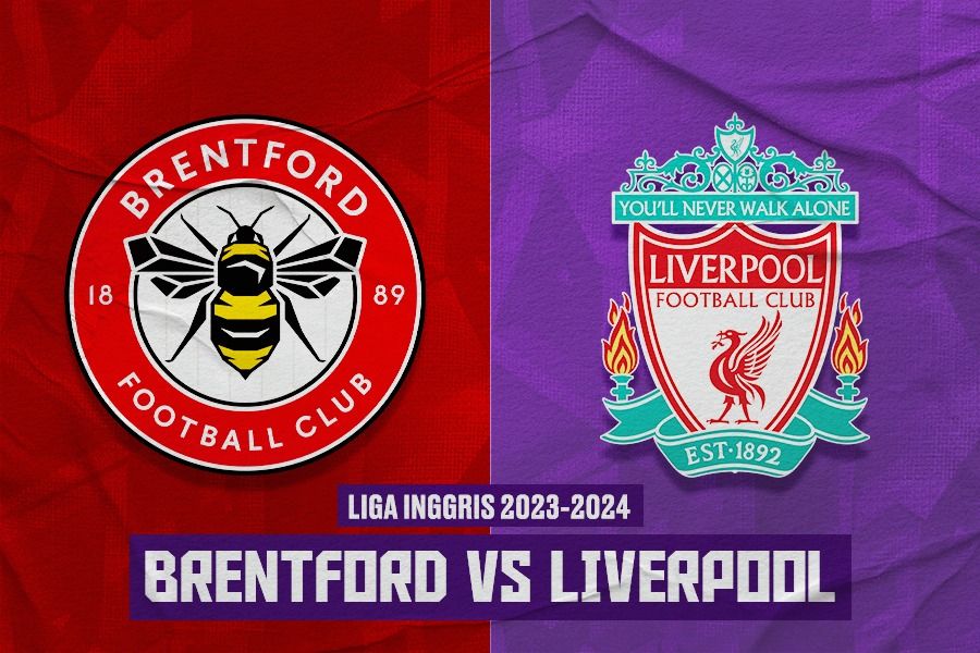 Laga Brentford vs Liverpool di Liga Inggris 2023-2024. (Dede Sopatal Mauladi/Skor.id).