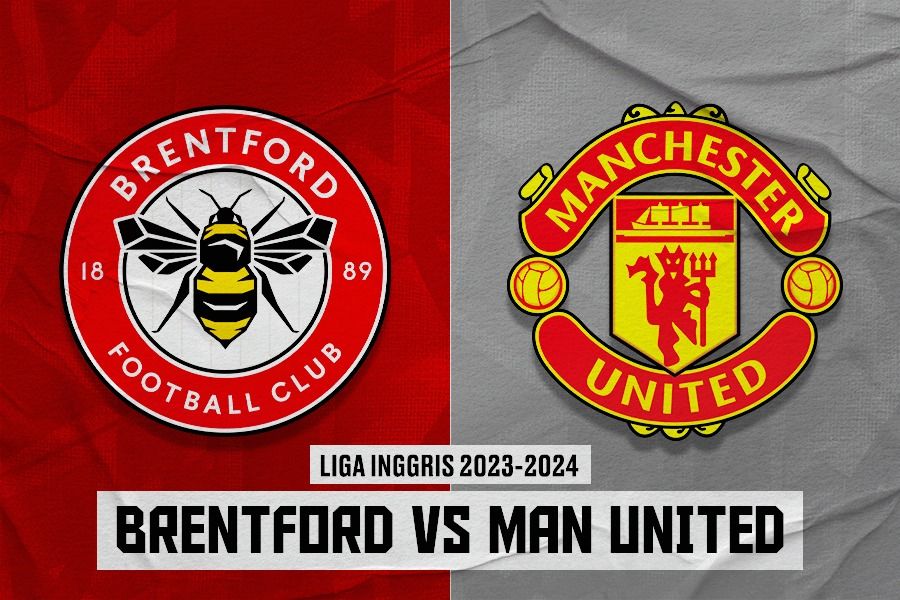 Laga Brentford vs Manchester United di Liga Inggris 2023-2024. (Dede Sopatal Mauladi/Skor.id).