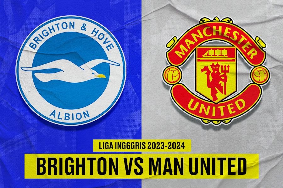 Laga Brighton vs Manchester United di pekan ke-38 Liga Inggris 2023-2024. (Yusuf/Skor.id).