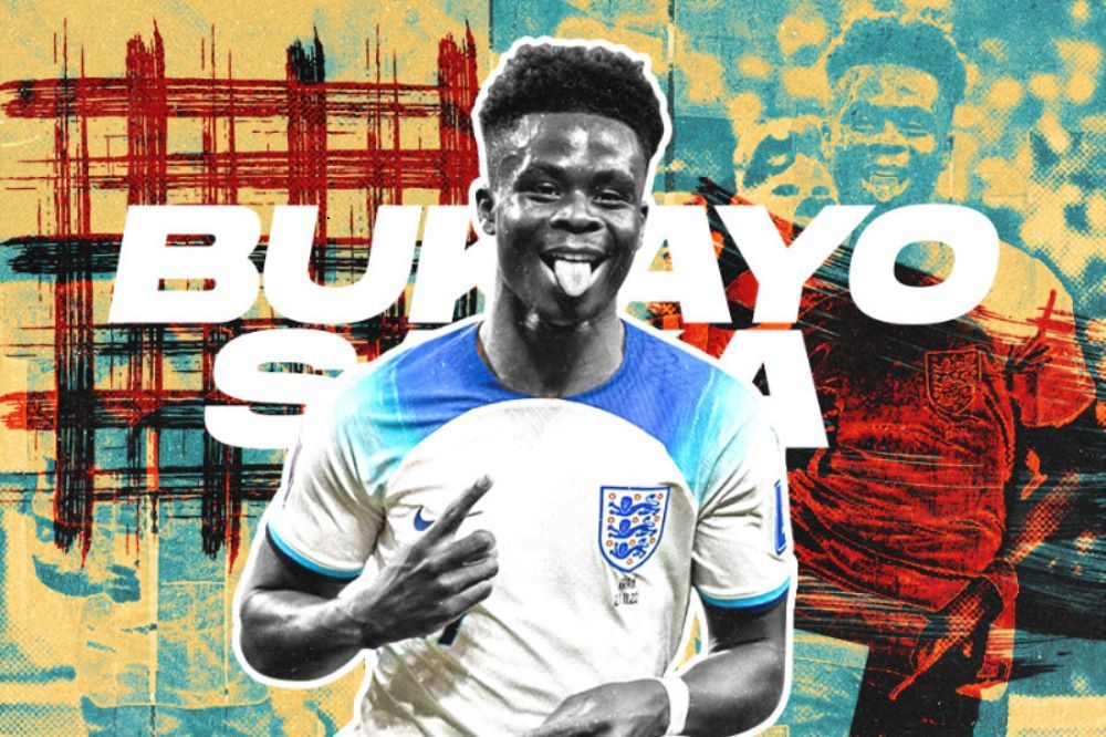 Cetak Hat-trick untuk Inggris, Bukayo Saka akan Bingkai Bola Pertandingan