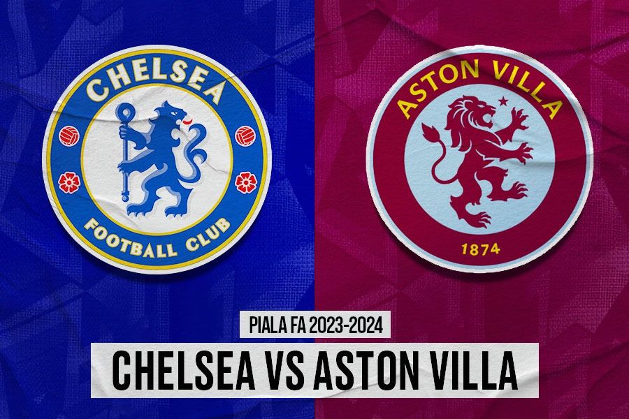 Chelsea vs Aston Villa di putaran keempat Piala FA 2023-2024. (Jovi Arnanda/Skor.id).