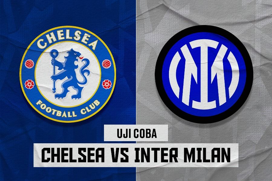 Laga uji coba pramusim Chelsea vs Inter Milan. (Dede Sopatal Mauladi/Skor.id).