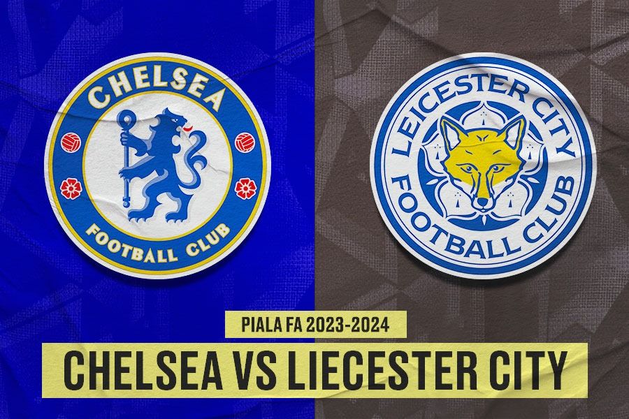 Laga Chelsea vs Leicester City di Piala FA 2023-2024. (Yusuf/Skor.id).