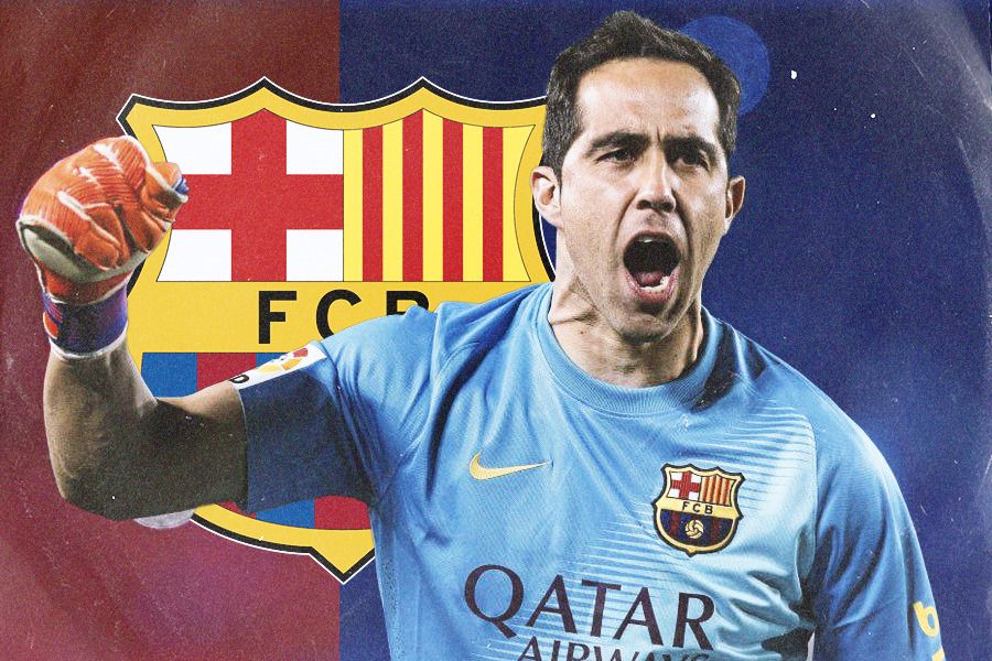 Claudio Bravo yang pernah main di Barcelona menyatakan siap untuk menggantikan peran Marc-Andre ter Stegen yang cedera. (Jovi Arnanda/Skor.id).