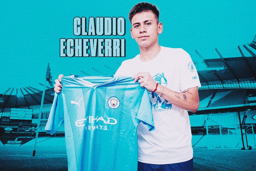 Claudio Echeverri resmi milik Manchester City, baru bergabung Januari 2025 nanti. (Rahmat Ari Hidayat/Skor.id).