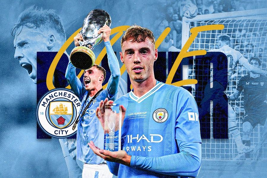 Cole Palmer saat masih membela Manchester City. (Dede Sopatal Mauladi/Skor.id)