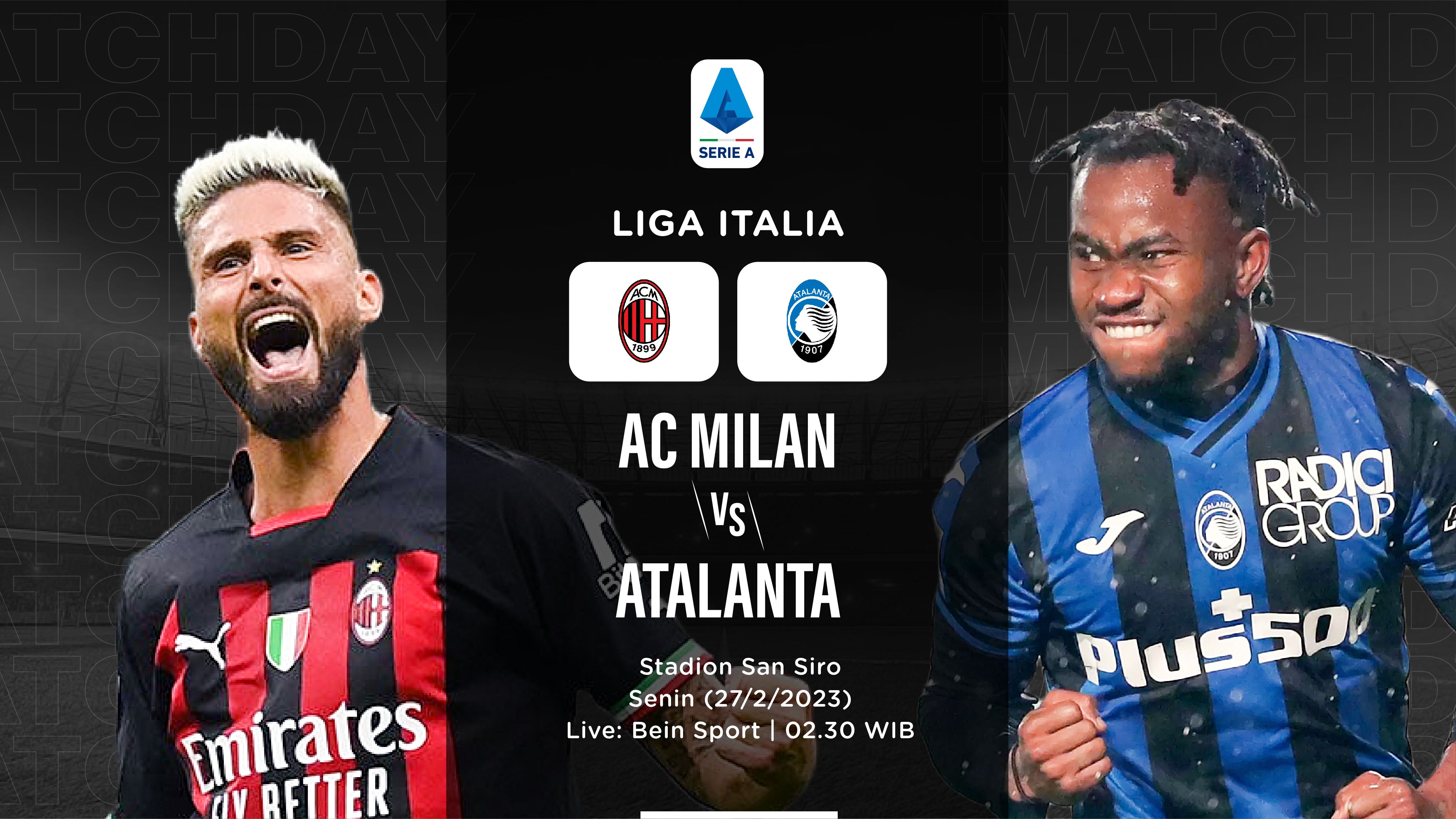 AC Milan vs Atalanta (Grafis: Hendy/Skor.id)