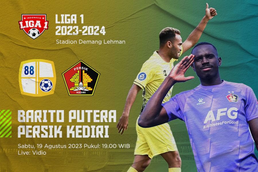 Barito Putera vs Persik untuk laga pekan kesembilan Liga 1 2023-2024. M Yusuf - Skor.id