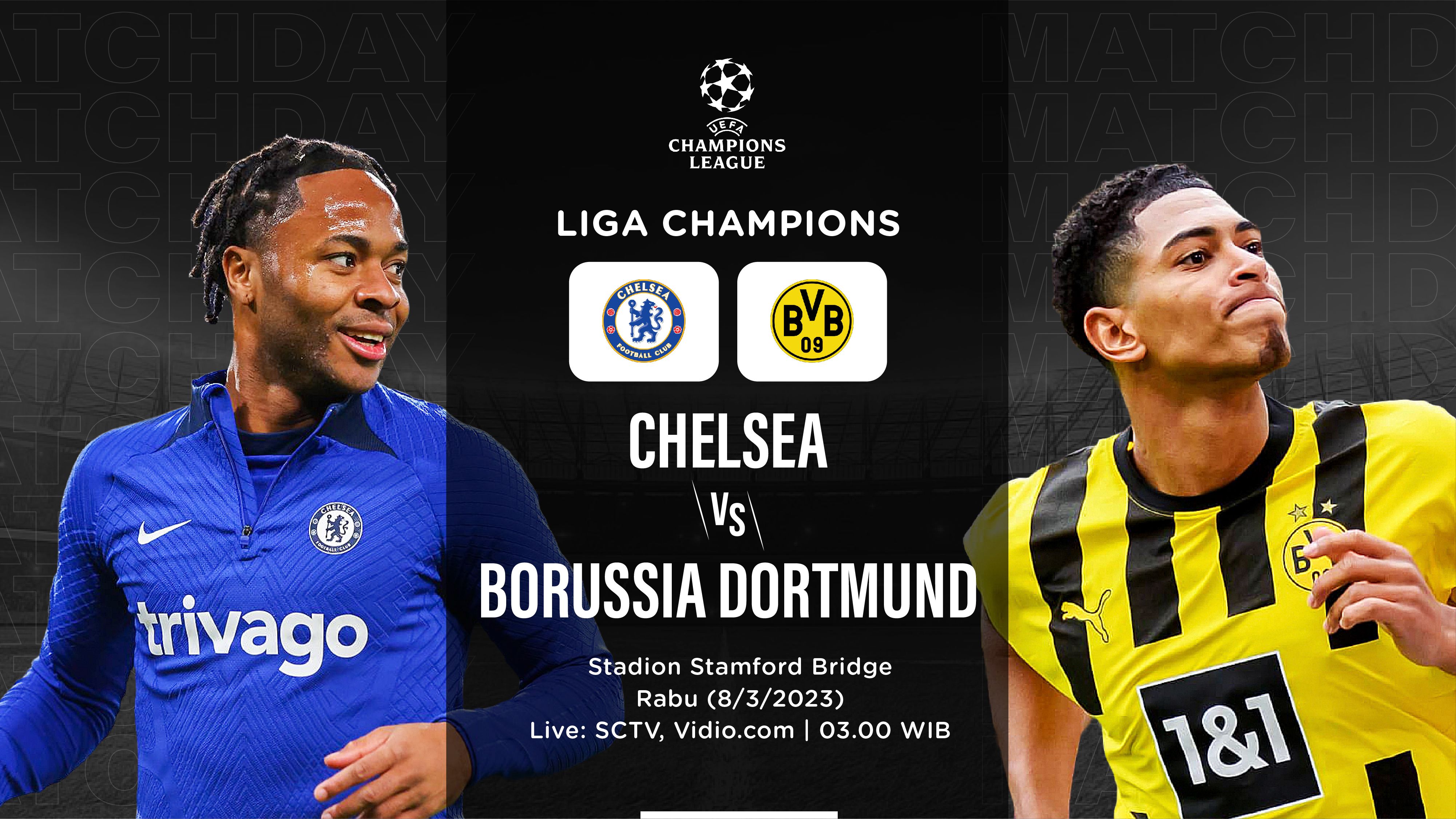 Fakta Menarik Chelsea vs Borussia Dortmund: Ada Rekor Raheem Sterling