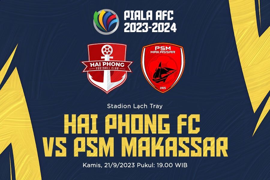 Hai Phong FC vs PSM Makassar di Piala AFC 2023-2024. M Yusuf - Skor.id