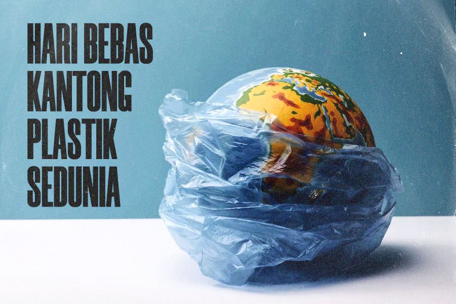 Hari Bebas Kantong Plastik Sedunia mengingatkan kembali perlunya kesadaran akan bahaya limbah plastik. (Jovi Arnanda/Skor.id)