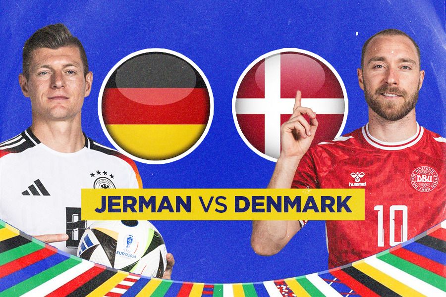 Prediksi dan Link Live Streaming Jerman vs Denmark di Euro 2024