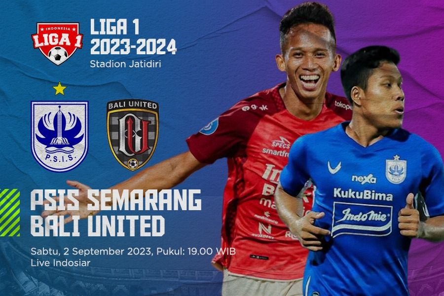 PSIS Semarang vs Bali United laga Liga 1 2023-2024. Zulhar Eko Kurniawan - Skor.id