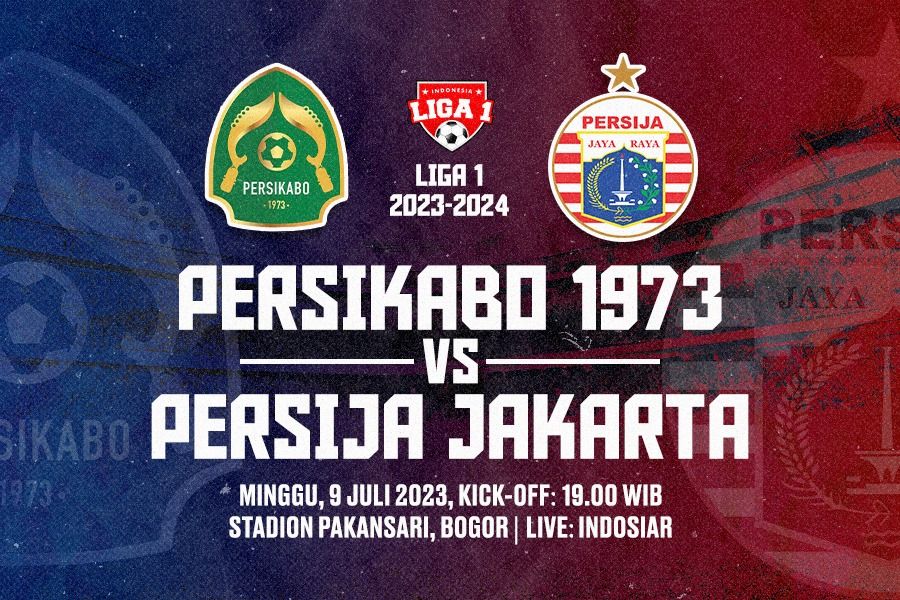 Persikabo 1973 vs Persija untuk laga pekan kedua Liga 1 2023-2024. Dede Mauladi - Skor.id