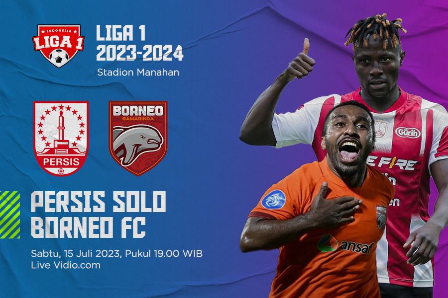 Persis Solo vs Borneo FC untuk laga pekan ketiga Liga 1 2023-2024. Joevi Arnanda - Skor.id