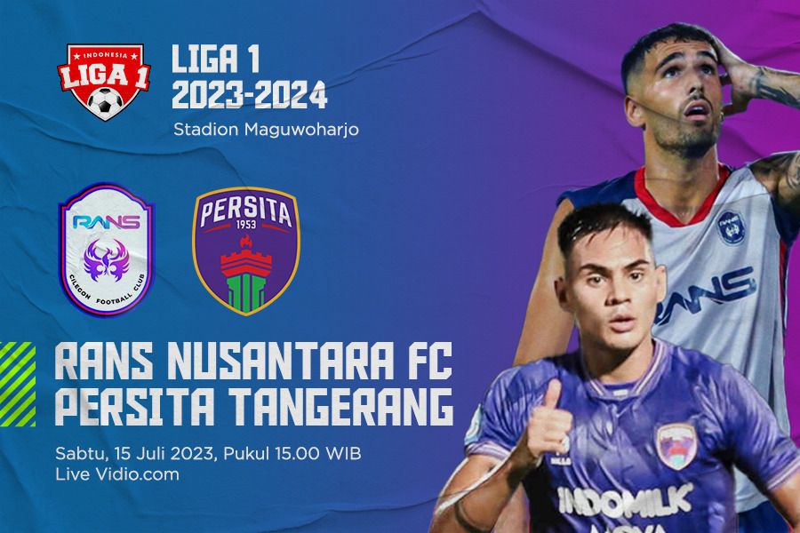 Rans Nusantara FC vs Persita untuk laga pekan ketiga Liga 1 2023-2024. Joevi Arnanda - Skor.id