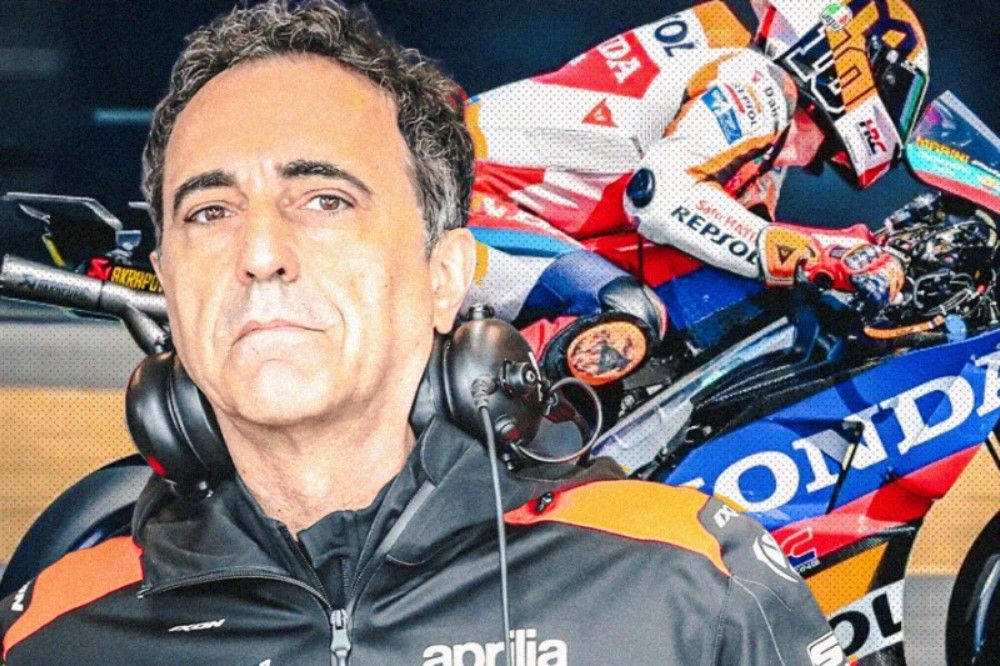 Dengan kemampuannya sebagai direktur teknis, Romano Albesiano diharapkan mampu membuat motor Honda yang kompetitif yang akan digeber Luca Marini di MotoGP 2025. (Hendy AS/Skor.id)