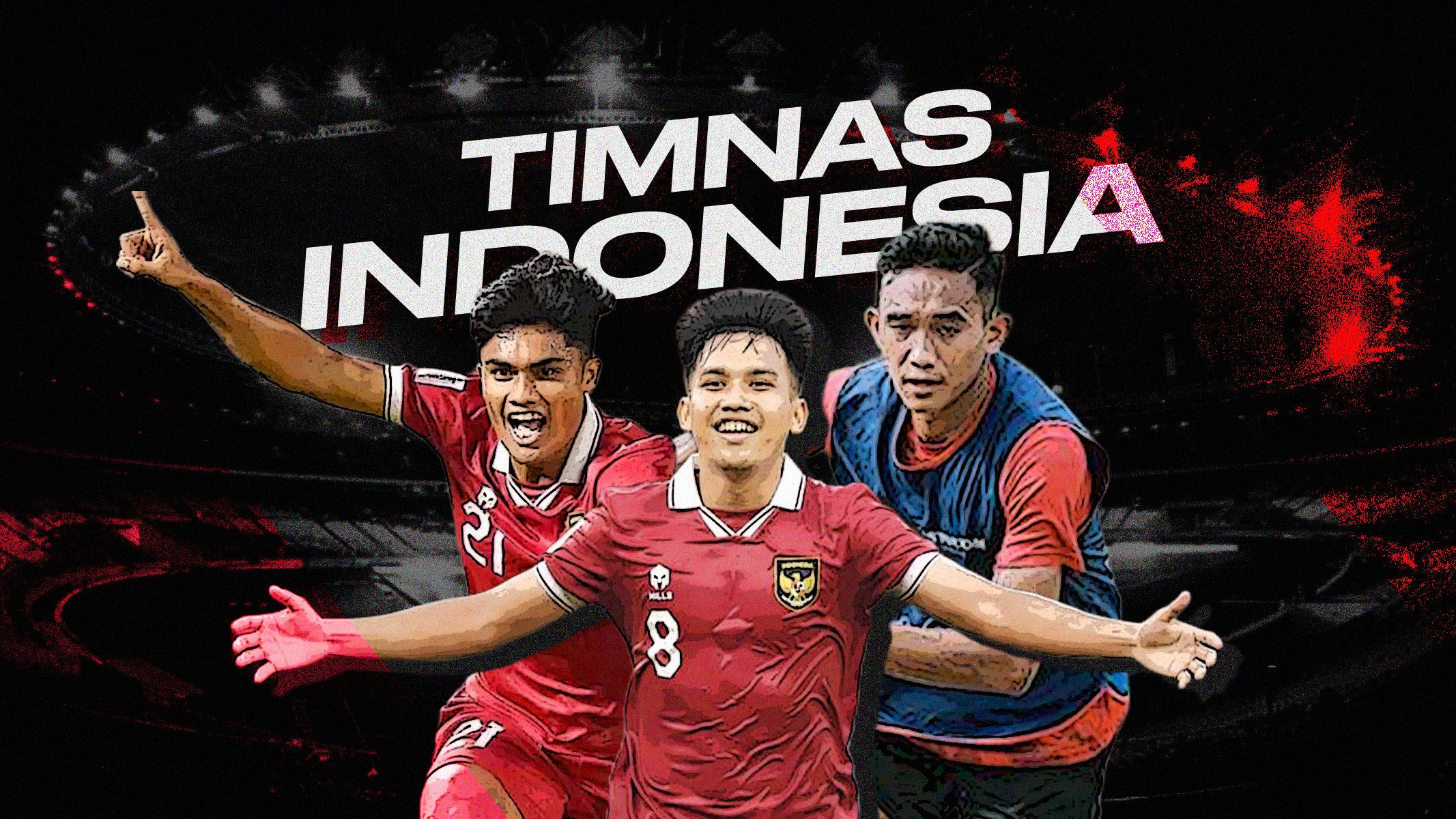 Ilustrasi Timnas Indonesia (Desain Dede Mauladi/Skor.id)