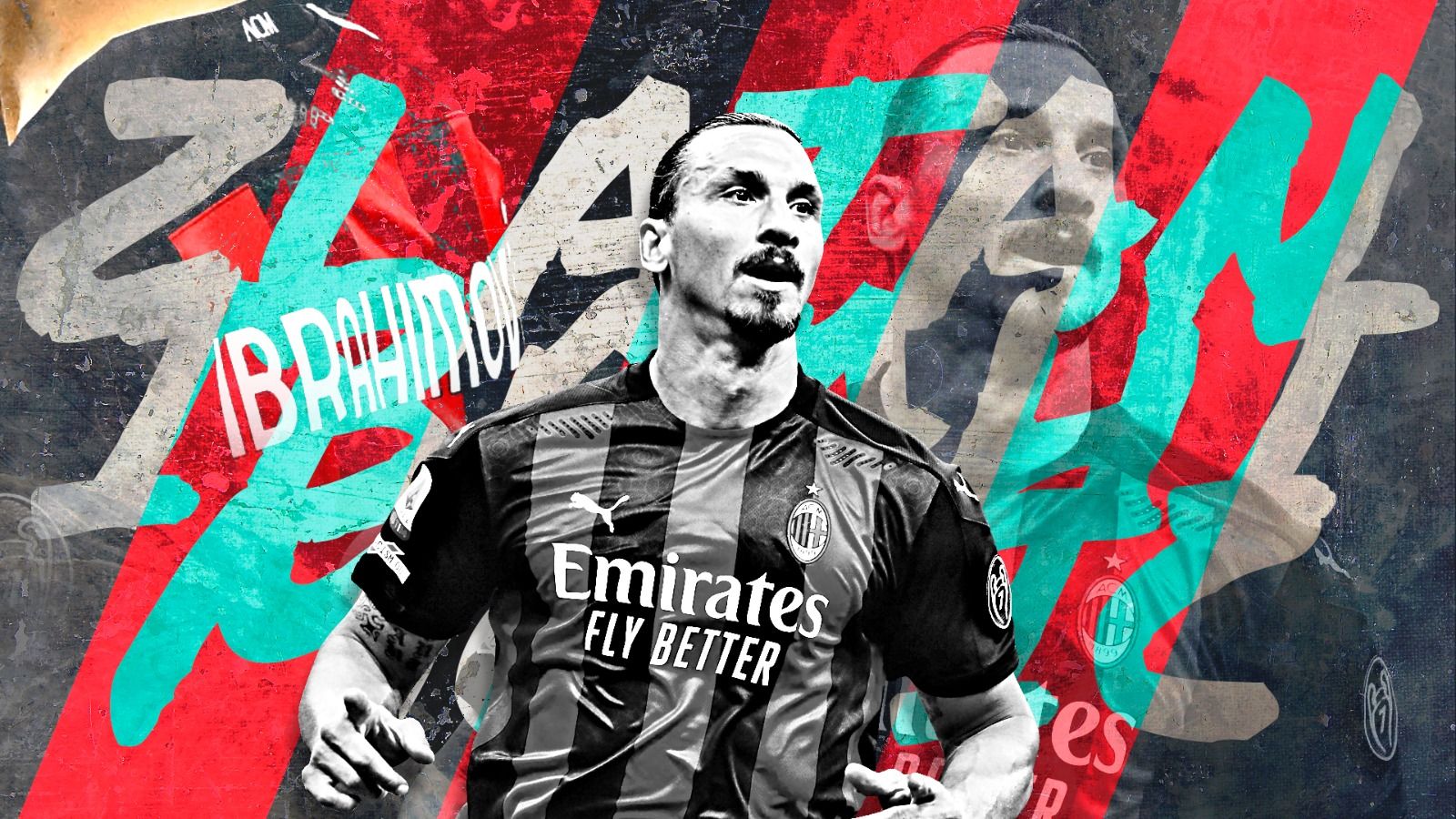 Cover Zlatan Ibrahimovic (AC Milan). (Dede Mauladi/Skor.id)