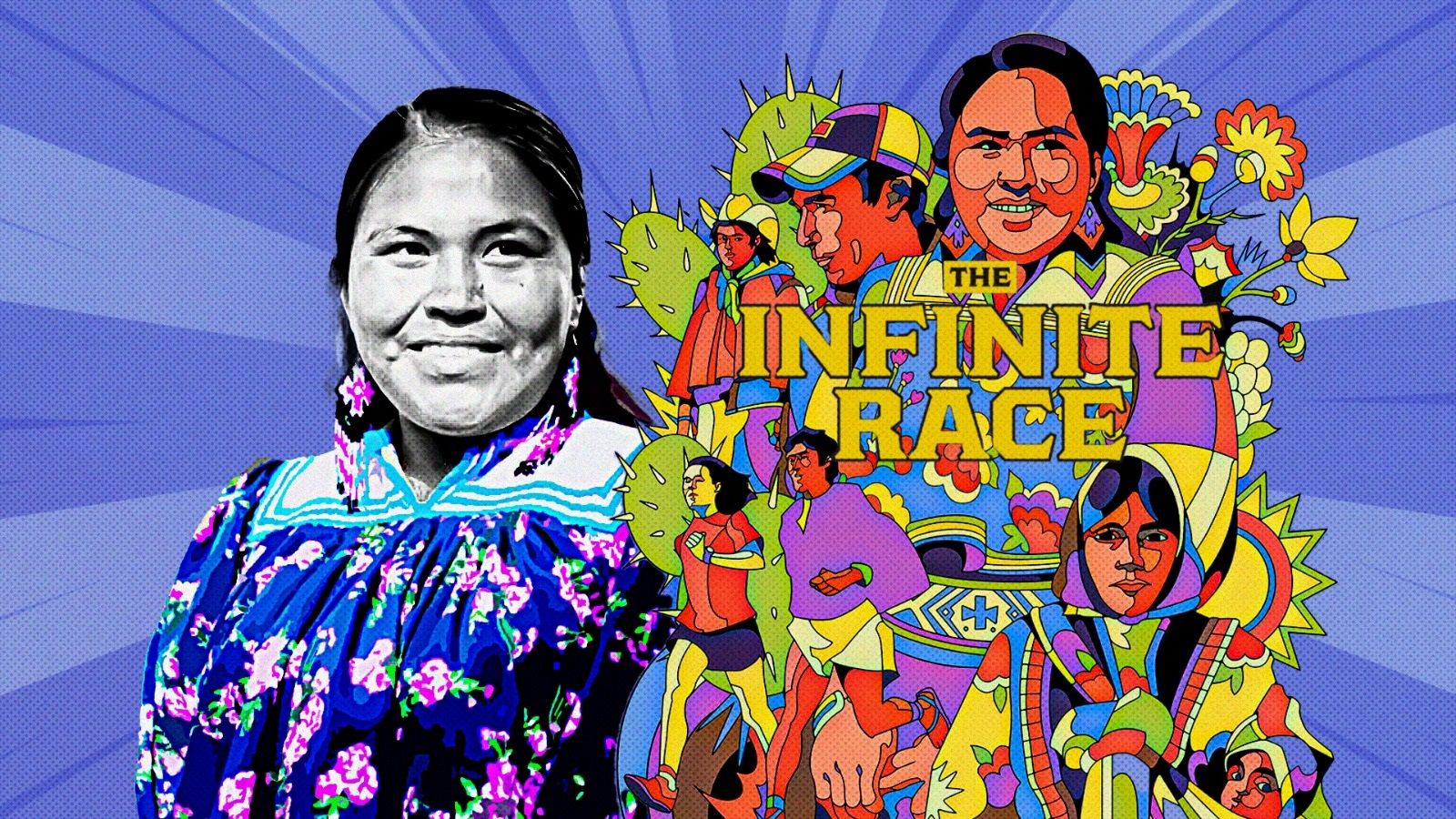 Irma Chavez seorang pelari dan aktivis ditampilkan dalam film The Infinite Race. (Grafis Dede Mauladi/Skor.id)
