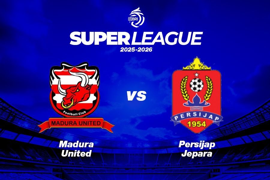 Madura United vs Persijap Jepara di pekan ke-12 Super League 2025-2026 pada 9 November 2025. (Kevin Bagus Prinusa/Skor.id)