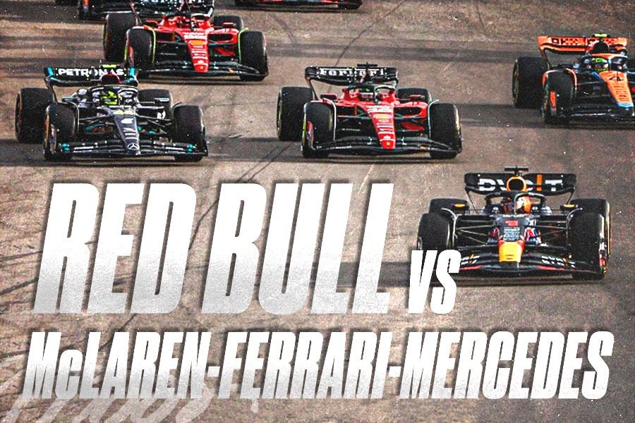 Red Bull Racing harus bekerja ekstra keras menjauh dari kejaran tiga tim kuat di bawahnya: McLaren, Ferrari, dan Mercedes di sisa F1 musim 2024. (M. Yusuf/Skor.id)