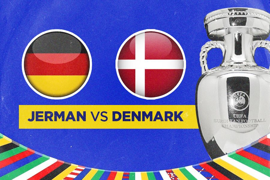 Laga Jerman vs Denmark di 16 besar Euro 2024 yang akan digelar pada Minggu (30/06/2024) dini hari mulai pukul 02.00 WIB. (Hendy AS/Skor.id)