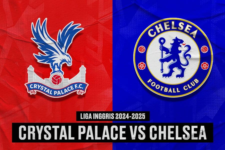 Laga Crystal Palace vs Chelsea di Liga Inggris 2024-2025. (Yusuf/Skor.id)