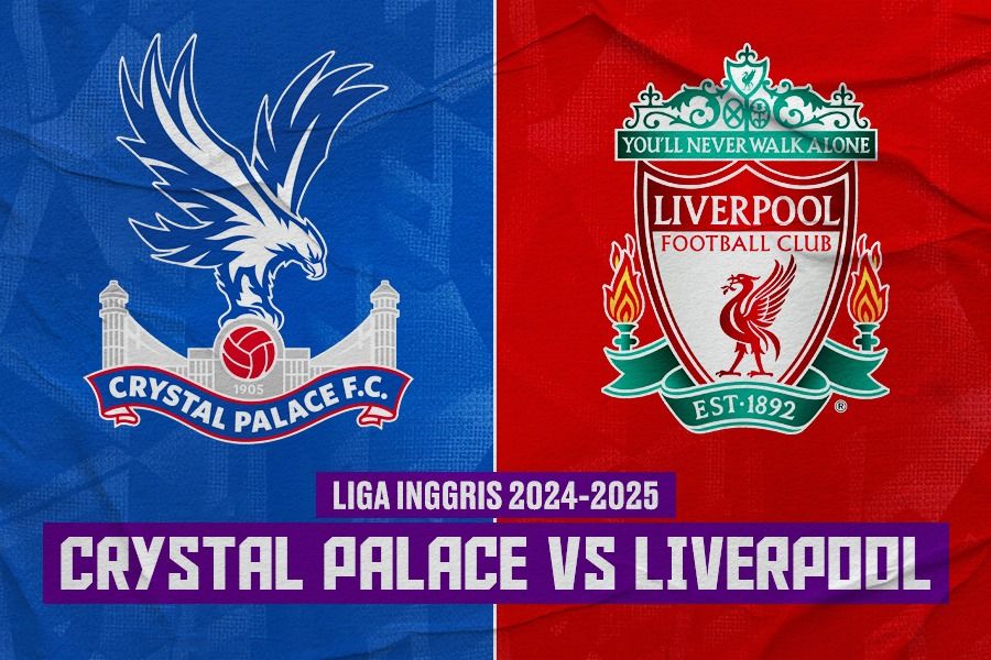 Laga Crystal Palace vs Liverpool di Liga Inggris 2024-2025. (Rahmat Ari Hidayat/Skor.id).