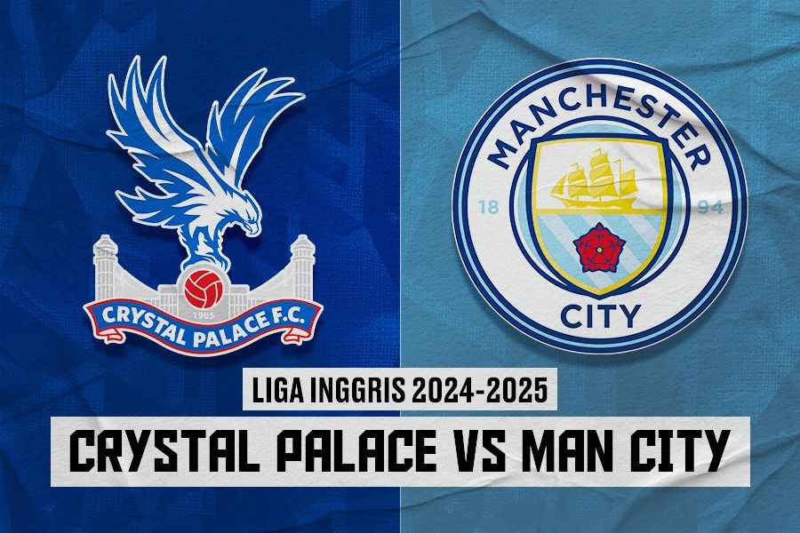 Laga Crystal Palace vs Manchester City. (Dede Sopatal Mauladi/Skor.id).