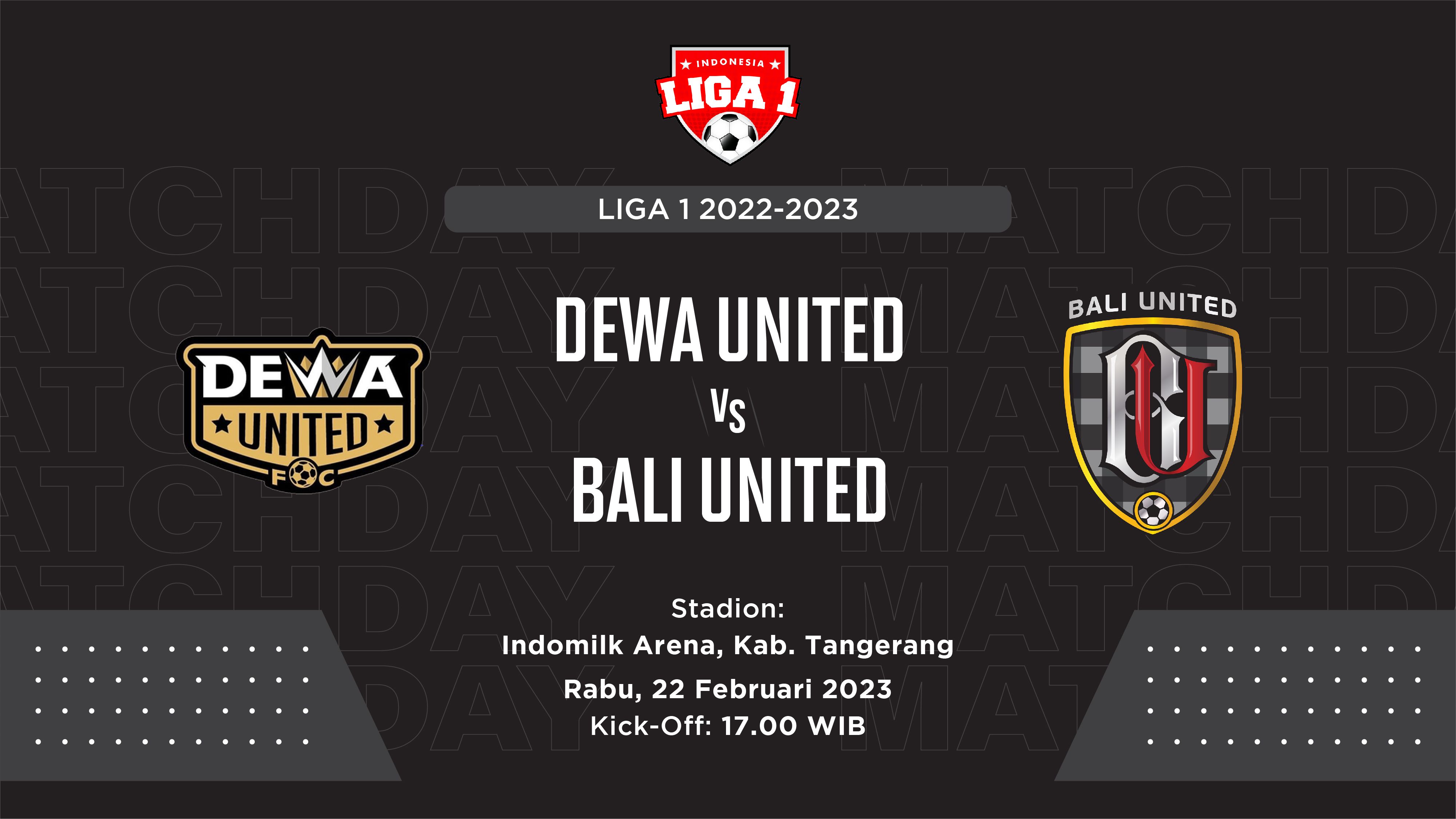 Hasil Dewa United vs Bali United: Serdadu Tridatu Menang di Tangerang