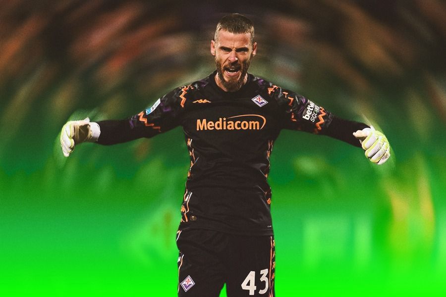 Penjaga gawang Fiorentina, David De Gea. (Rahmat Ari Hidayat/Skor.id).