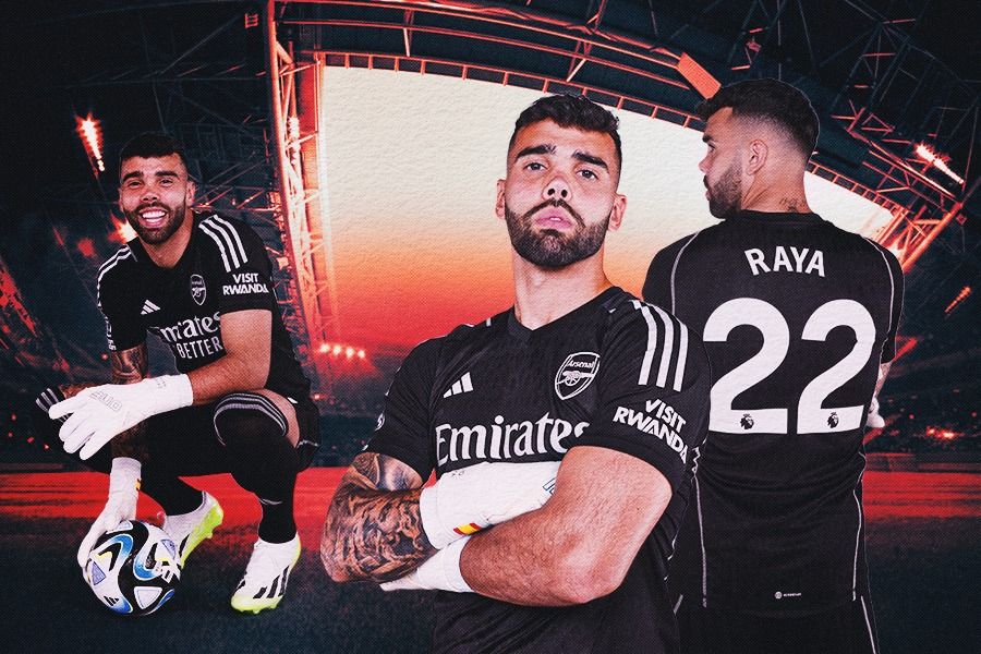 Kiper Arsenal, David Raya. (Rahmat Ari Hidayat/Skor.id).