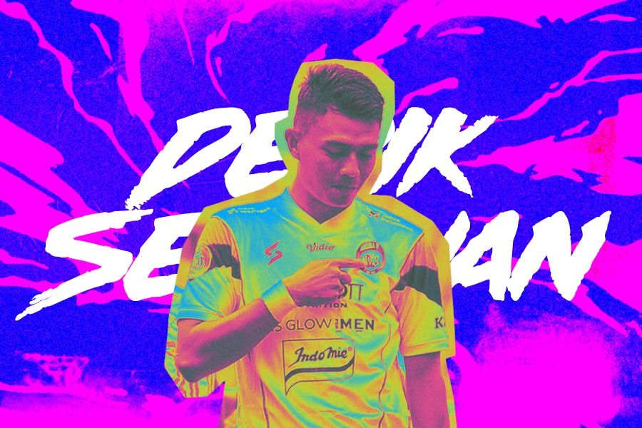 Striker Arema FC, Dedik Setiawan. 