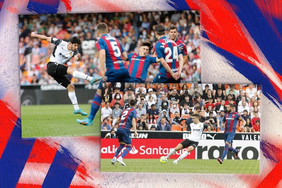 Derbi Valencia antara Valencia vs Levante, kembali warnai La Liga. (Foto: La Liga/Grafis: Kevin Bagus Prinusa/Skor.id).