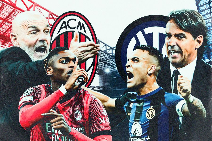 Pertandingan Liga Italia bertajuk Derby della Madonnina antara AC Milan vs Inter Milan. (Jovi Arnanda/Skor.id).