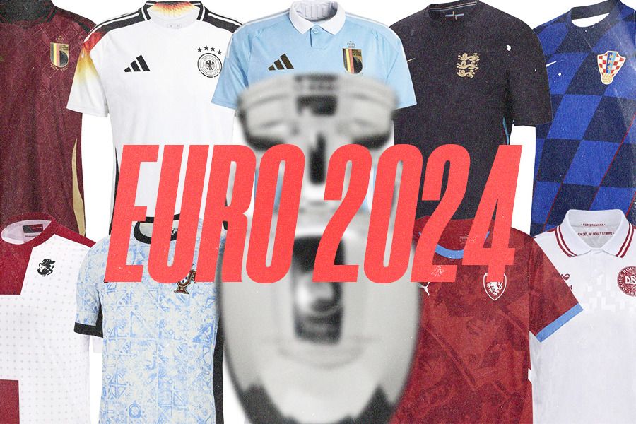  Desain jersey sejumlah tim nasional sepak bola yang turun di Euro 2024 memang sangat menarik. (Jovi Arnanda/Skor.id)