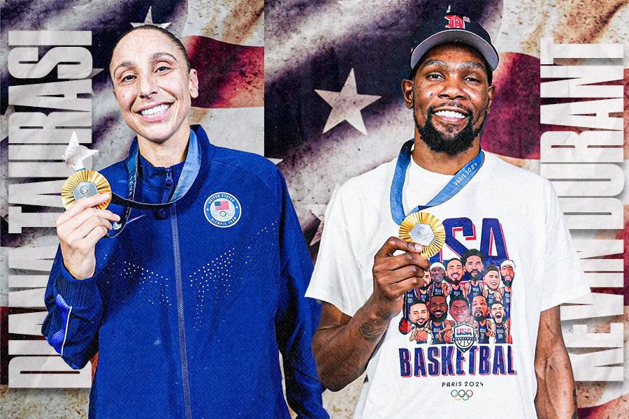 Raih Emas di Paris 2024, Diana Taurasi dan Kevin Durant Jadi Pebasket Tersukses di Olimpiade