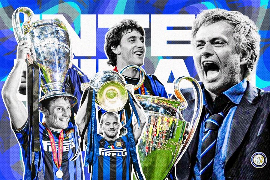 Momen Inter Milan menjuarai Liga Champions bersama Jose Mourinho. (Dede Mauladi/Skor.id)