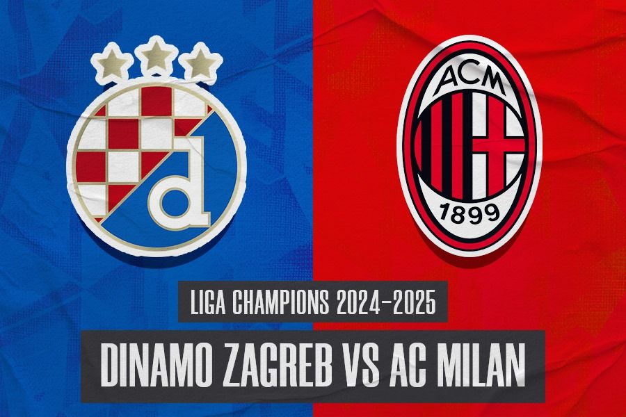 Laga Dinamo Zagreb vs AC Milan di Liga Champions. (Hendy Andika/Skor.id).