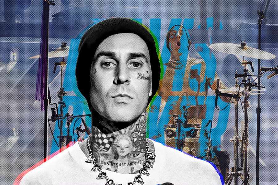 Drummer Blink-182 Travis Barker (Hendy AS/Skor.id).