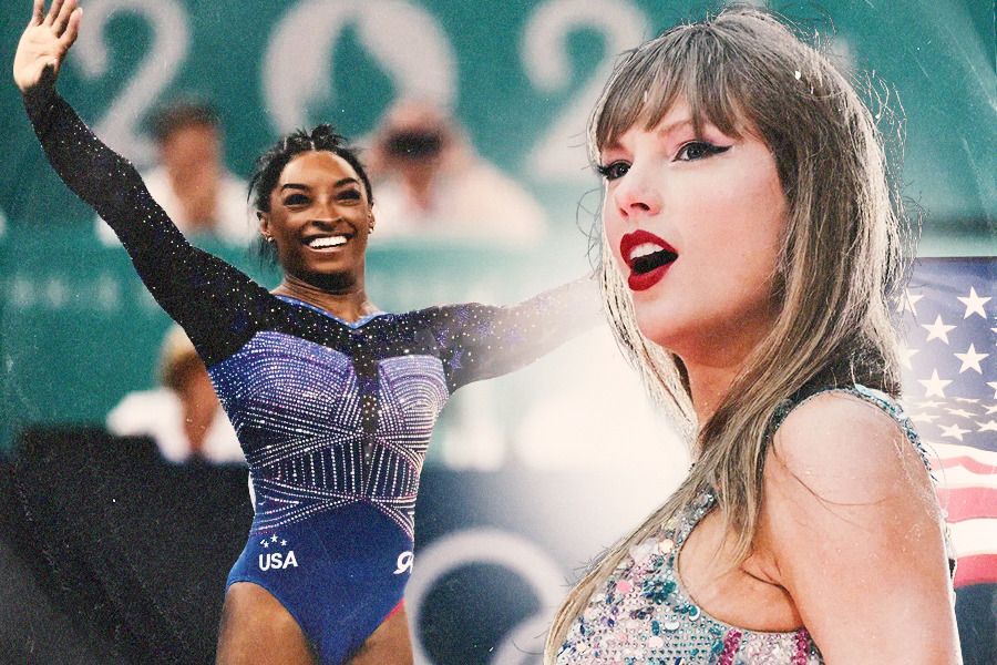 Pesenam AS Simone Biles menjadi salah satu atlet yang dipuji penyanyi Taylor Swift lewat video promo musiknya. (Jovi Arnanda/Skor.id)